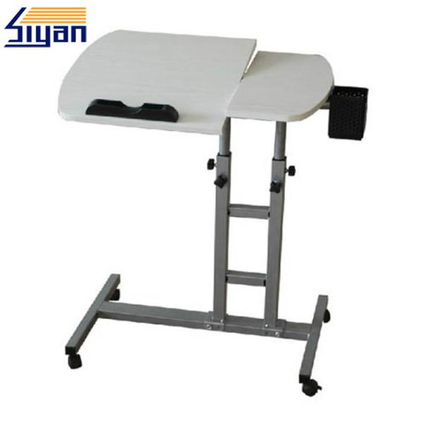 Home Furniture Overbed Table Swivel Top Simple Design With Vacuum Press