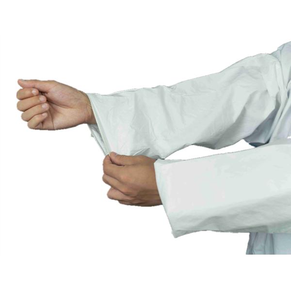 Coverall MP больницы EN14126 Type4/5/6 устранимый химический с голубой лентой