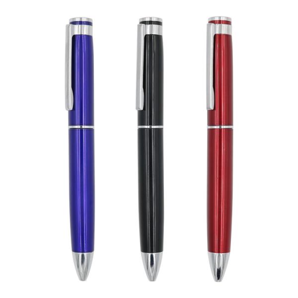 Metal Thick Barrel Ballpoint Pen Customized Logo 1.0mm Twist Type Business Ball Pen