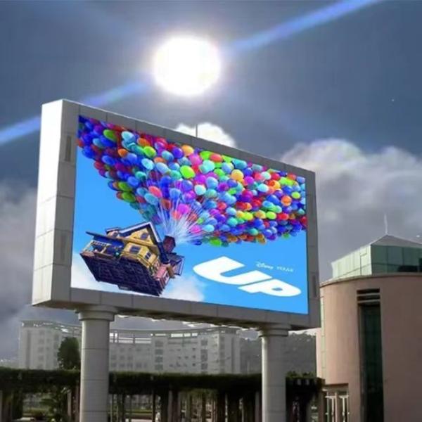 500*1000mm IP65 Waterproof Outdoor LED Advertising Screen AC100 - 240V Input Voltage