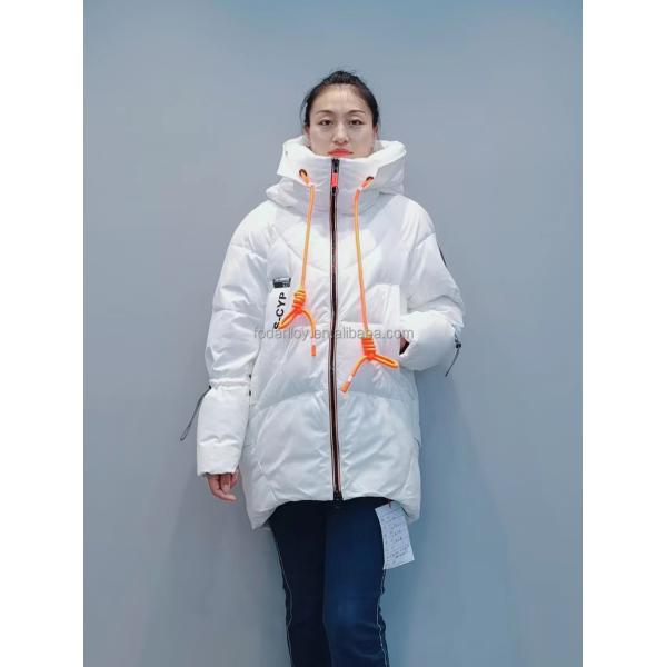 FODARLLOY F22560 Ladies Warm Hooded Cotton-padded Clothes Women Slim Long Winter Jackets Women Coats