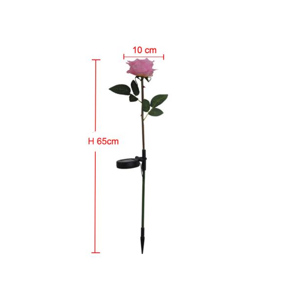 Solar Artifical Rose Lights Outdoor Lawn Park Decoration Lamp LED Silk Rose Lamp