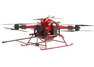 乾燥した粉のシステム及び検出機能の消火活動の無人機