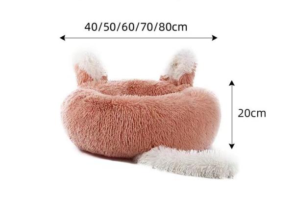 Hot Sale Colorful Lovely Rabbit Ears Warm Winter Round Pet Dog Cat Bed Sofa For Pets