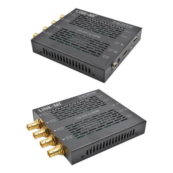 12G SDI To HDMI Converter With Audio Extraction 4K@60Hz 18Gbps