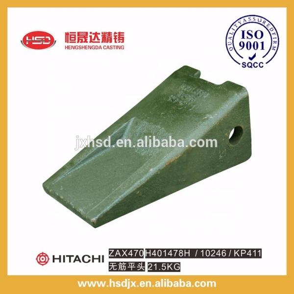 Deep green color construction machinery parts bucket teeth H401478H applied on ZAX470 excavator spare parts with gape mouth