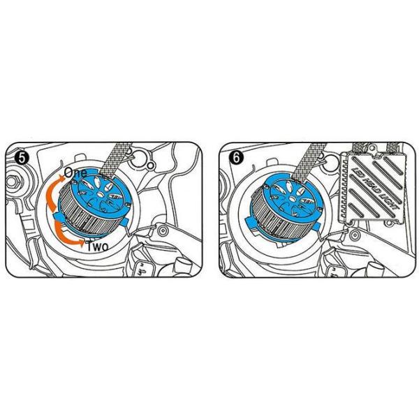 CE / RoHS Approved Luxeon MZ Car LED Headlight Bulbs 3000LM 3000K - 6000K