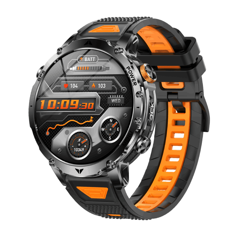 Outdoor GPS Smart Watch with IP68 Waterproof, 1100mAh Battery, and Bluetooth 5.2 Calling