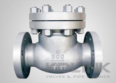 A válvula de verificação do balanço do aço de molde, válvula não do retorno WCB da classe 150-1500 flangeou