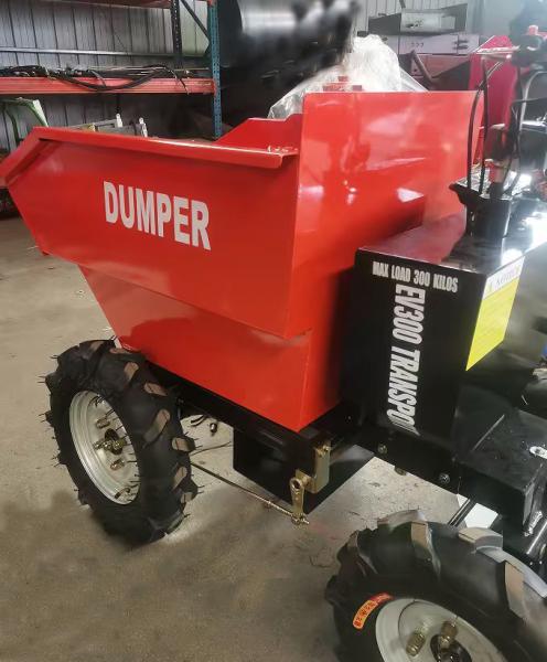 Load Capacity Of 300 Kg Mini Dumper Electric 4 Speed Adjustment Convenient Effort Saving Design