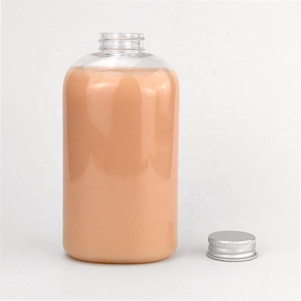 Screen Printing Plastic Beverage Bottles ODM Natural Unique PET Round Bottle