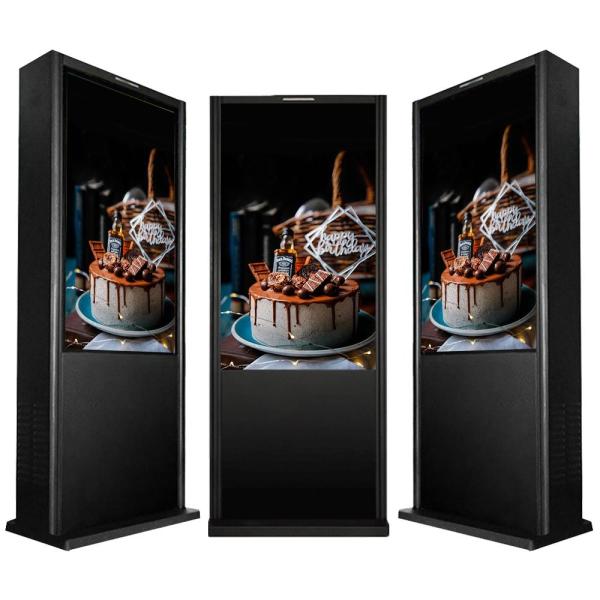 Floor Standing Outdoor Information Kiosk / Led Digital Signage 55 Inch