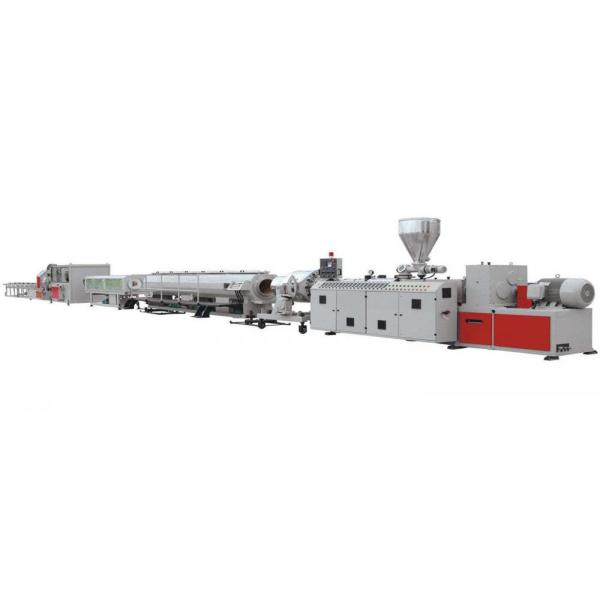 Conical Twin Screw PVC Pipe Manufacturing Machine With Belling Machine