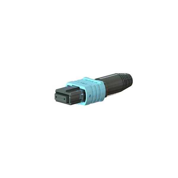 43 mm 16 cœurs Mini MPO connecteur à fibre optique pour fibre de queue de porc avec ferrule céramique