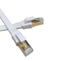 cabo liso do remendo do gato 8 dos cabos de remendo 26AWG do cobre 40Gbps de 7*0.12mm SSTP
