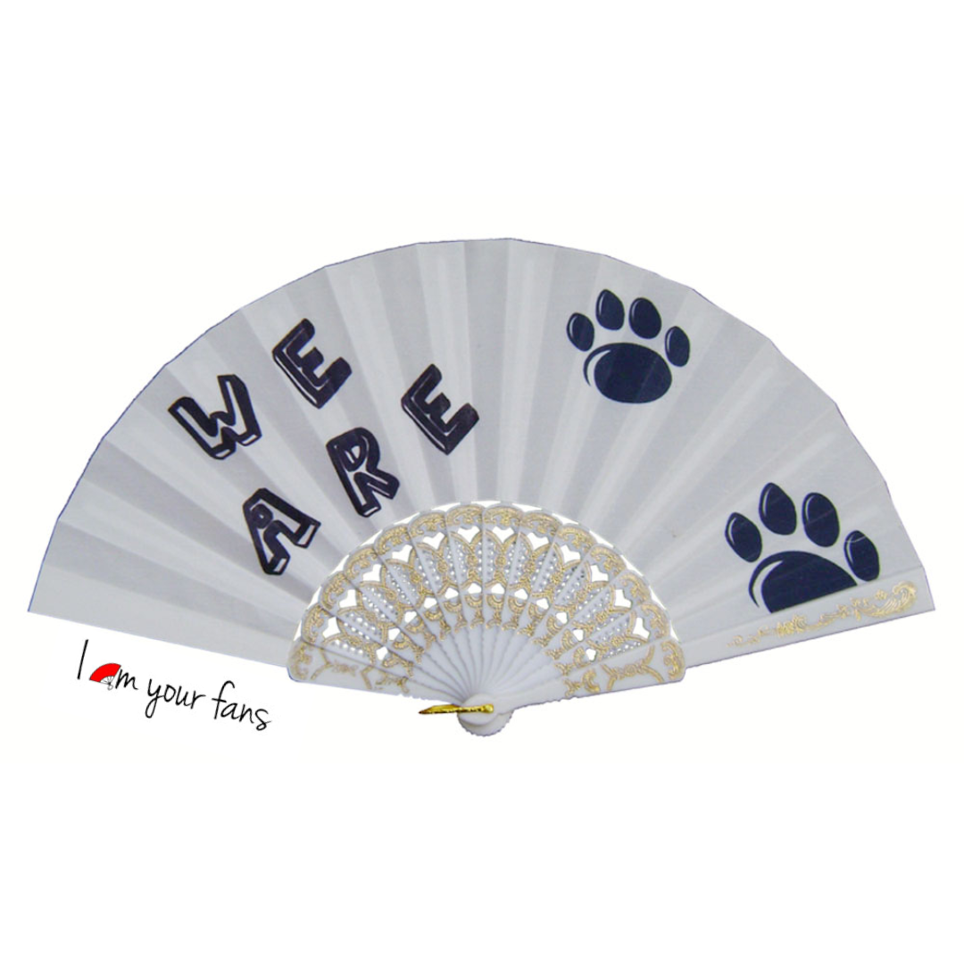 Personalized Plastic Fan 23 Cm Hand Fans Custom Printed Folding Plastic Fan