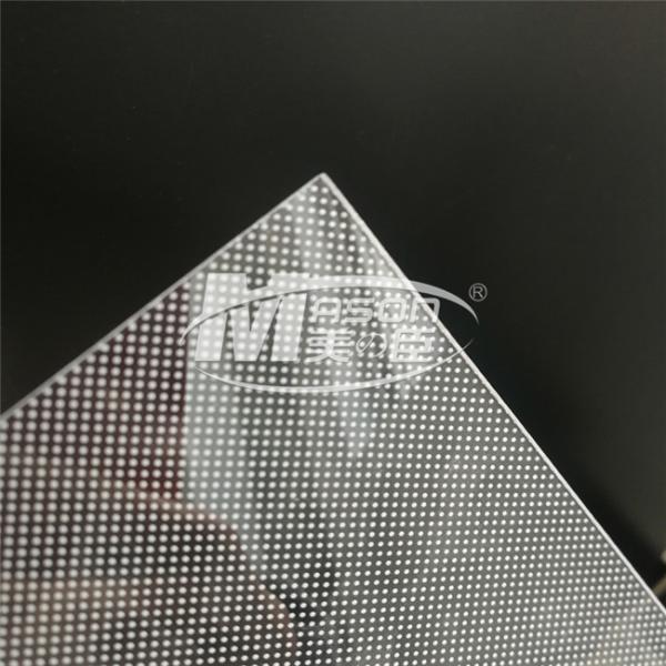 1mm LED Acrylic Light Panels For LED Uniform Light Guide Light Panel
