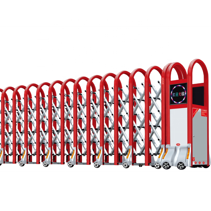 New Style Retractable Electric Fence Gate Schools Office Parks Manual Remote Control Telescopic Sliding Gate