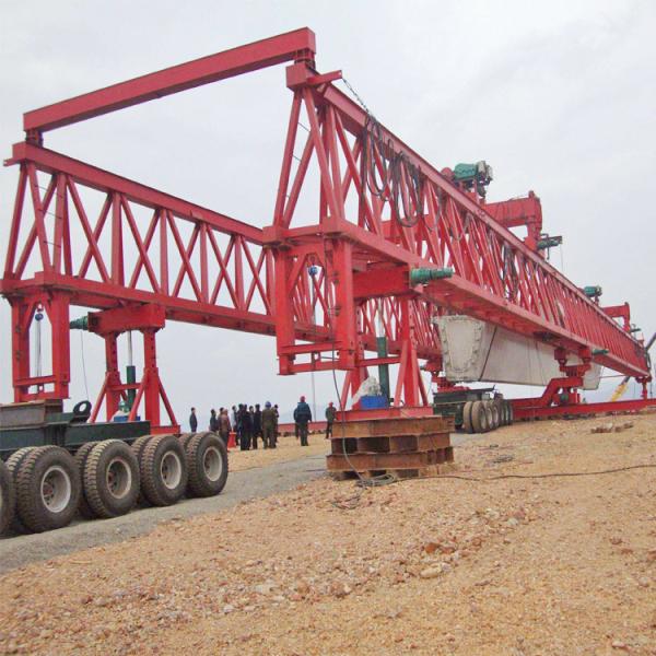 Concrete Launcher Trussed Type Crane Bridge Girder Erection Machine 500kn