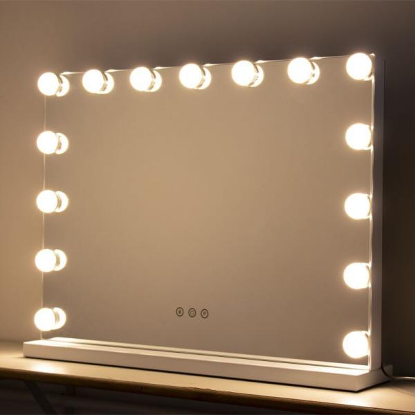 Compact Led Hollywood 10x Vanity Mirror Plexiglass Material