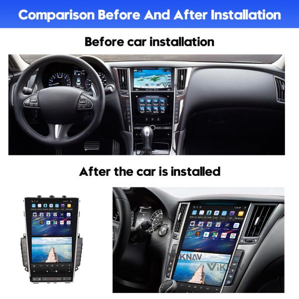 навигация GPS автомобильного радиоприемника андроида 13.6inch для Infiniti Q50 Q50L 2012 2020