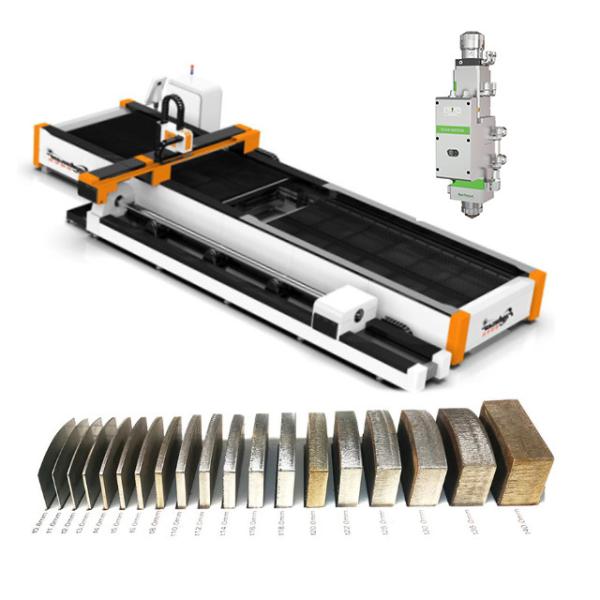 Steel Tube And Plate Fiber Laser Cutting Machine 3kw For Advertising Company