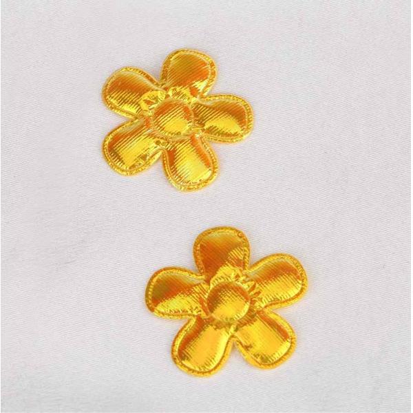 45 Mm Applique Crafts Floral Patches Colorful For Decorating Hair Clips