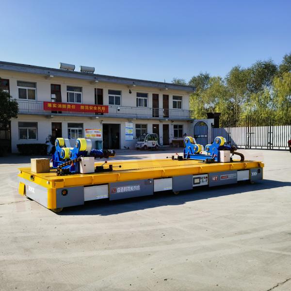 Plataforma móvel Omni-direcional 10 Ton Customized Automatic Trackless Trolley do transportador resistente