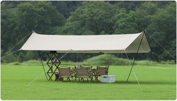 Canopy Tent 10x10, Portable Outdoor Canopy Tent for Parties, Super Large Area Silver Layer Sunshade Wear-Resistant