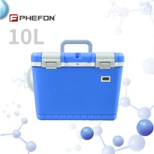 Portable  Lightweight Medical Cooler Box with 24 Hours Ice Retention and Hinged Lid with Temperature Display OEM & ODM Support