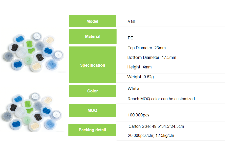 One Way Coffee Degassing Valve | Food Grade Air Release Valve For Coffee Packaging Bags