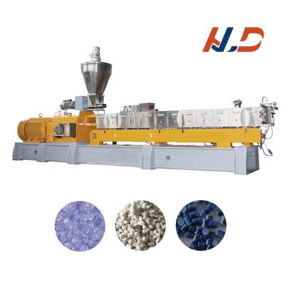 Plastico PP PE PLA Pbat Base Filler Modificador Compounding Masterbatch Co-Rotating 65 Twin Screw Extruders