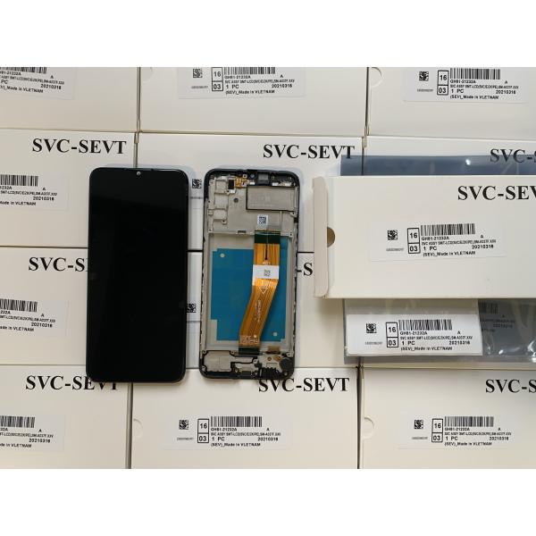 Original A03S Service Pack LCD With Frame For  a03s Mobile Phone Screen Display  A037 High Quality Pantalla