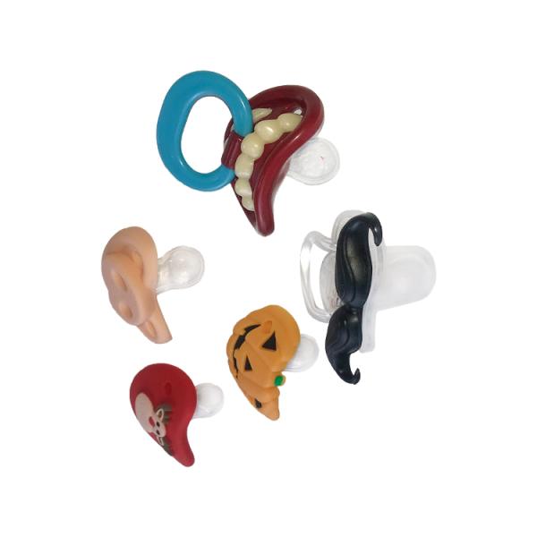 Streamline Silicone Baby Pacifier Halloween Pumpkin Shape Food Grade Dummies