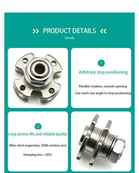 360-Degree Rotating Torque Hinge Can Be Adjusted To Any Hinge Page Through-Hole Disc Shaft