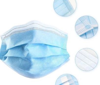 Respiratory Adjustable Disposable 3 Ply Surgical Face Mask