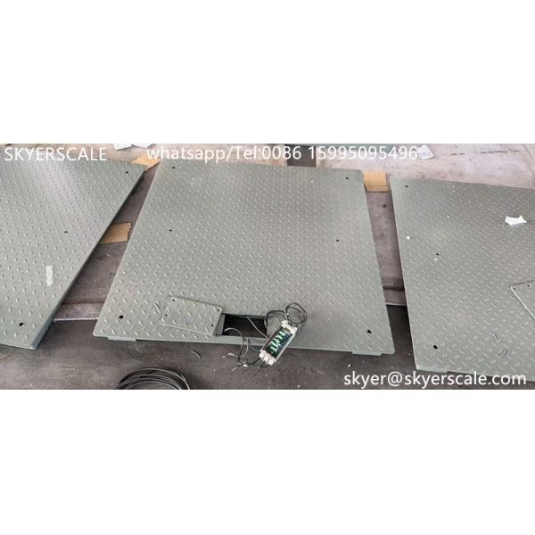 Steel 1.2mx1.2m Platform 3 Ton Heavy Duty Weighing Scale With Anti-mouse Plate