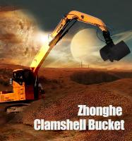 Excavador hidráulico Clamshell Bucket, cubo doble de la cubierta de los cilindros para el excavador