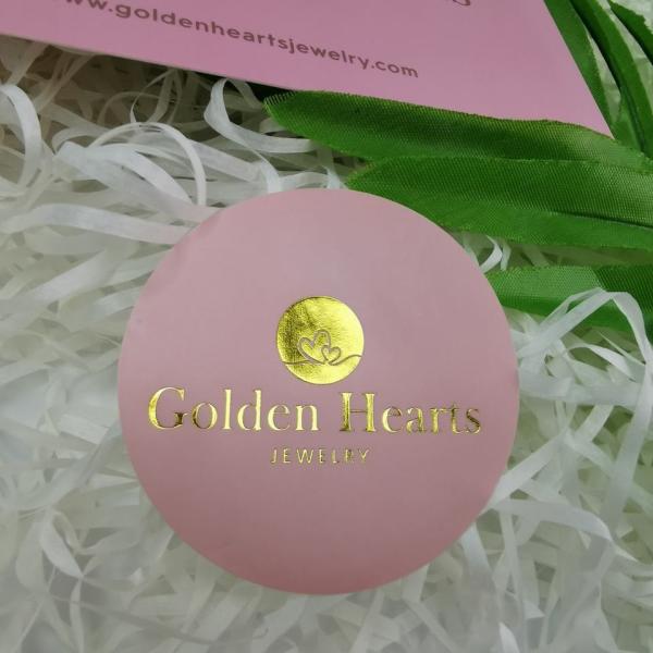 Luxury Customized Print Special Paper Labels Vinyl Clear Transparent Shiny Gold Foil Stamping Self Adhesive Labels