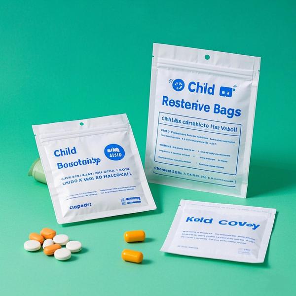 Medical Grade Child Proof Zipper Pouches Resealable For Prescription Drugs Wholesale