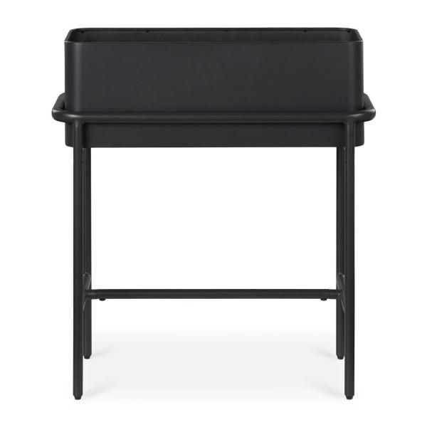 Hotel de 5 estrelas de luxo ao ar livre Vaso de flores de metal preto