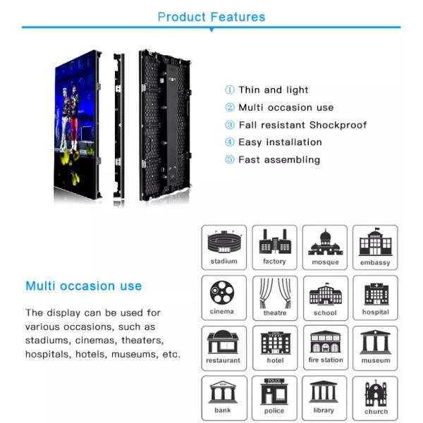 Affichage LED plein couleur extérieur HD P2-P5 Faible consommation d'énergie
