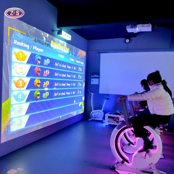 Immersive Smart Indoor Cycling Equipment Solution Indoor AR Bike Race System