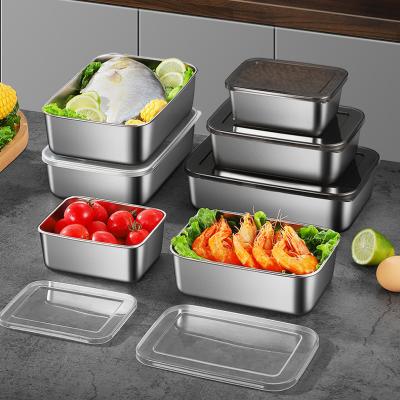 Classic Stainless Steel Freezer Containers Food Storage Multiple Capacity ODM