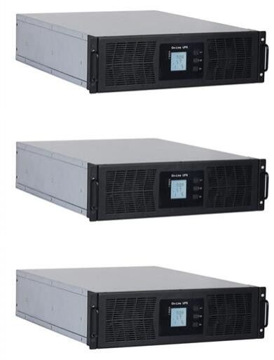 Дисплей LCD UPS 10-40KVA электрической системы держателя шкафа 3 участков непрекращающийся с фактором силы 0,9