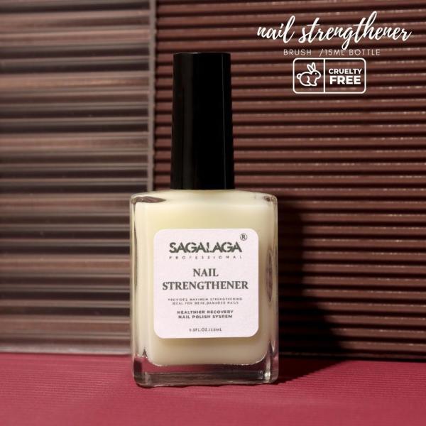 15 ml de traitement de renforcement des ongles doux blanc rose pour des ongles plus forts Croissance et durcissement AIR DRY Cure Time Logo personnalisé