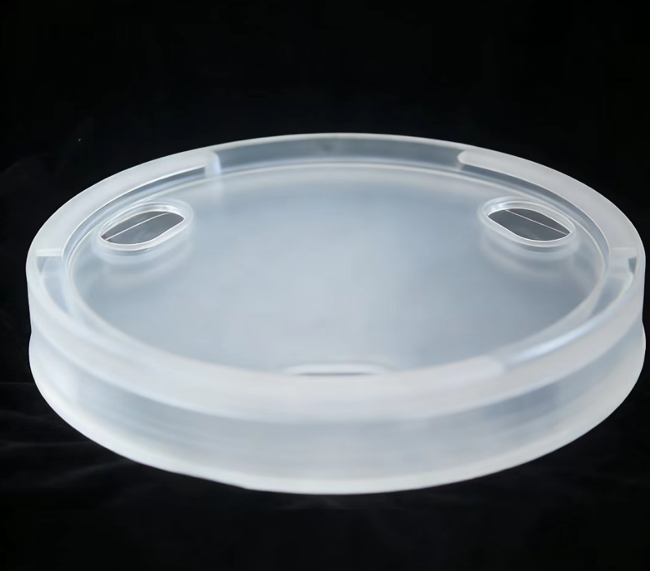 Fused Quartz Plates Frosted Quartz Furnace Door High Purity Transparent Customized