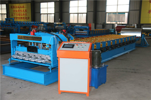 Hydraulic Automatic Glazed Tile Roll Forming Machine Special Model For Villa