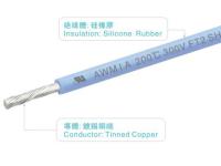 le caoutchouc de silicone bleu de 26AWG FT2 fils le câble flexible de silicone d'UAV d'UL3367 300v 200C