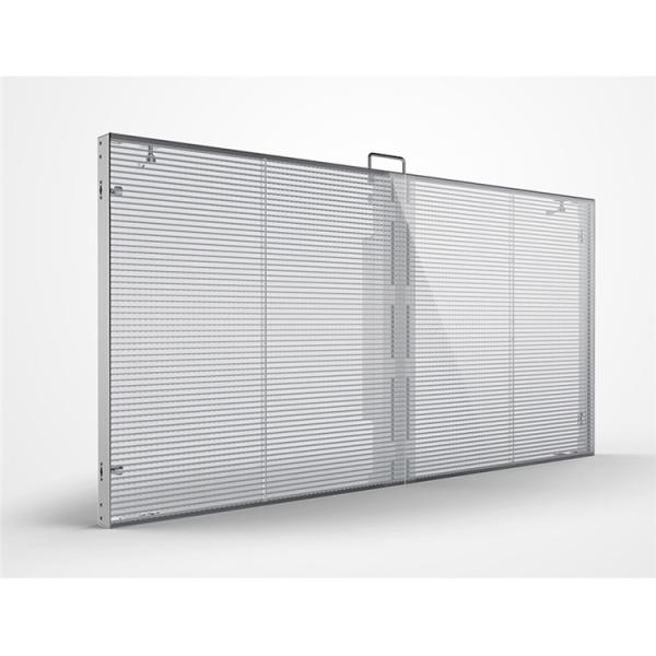 2500cd/Sqm IP45 Outdoor Transparent LED Display P3.91 Window Glass LED Display